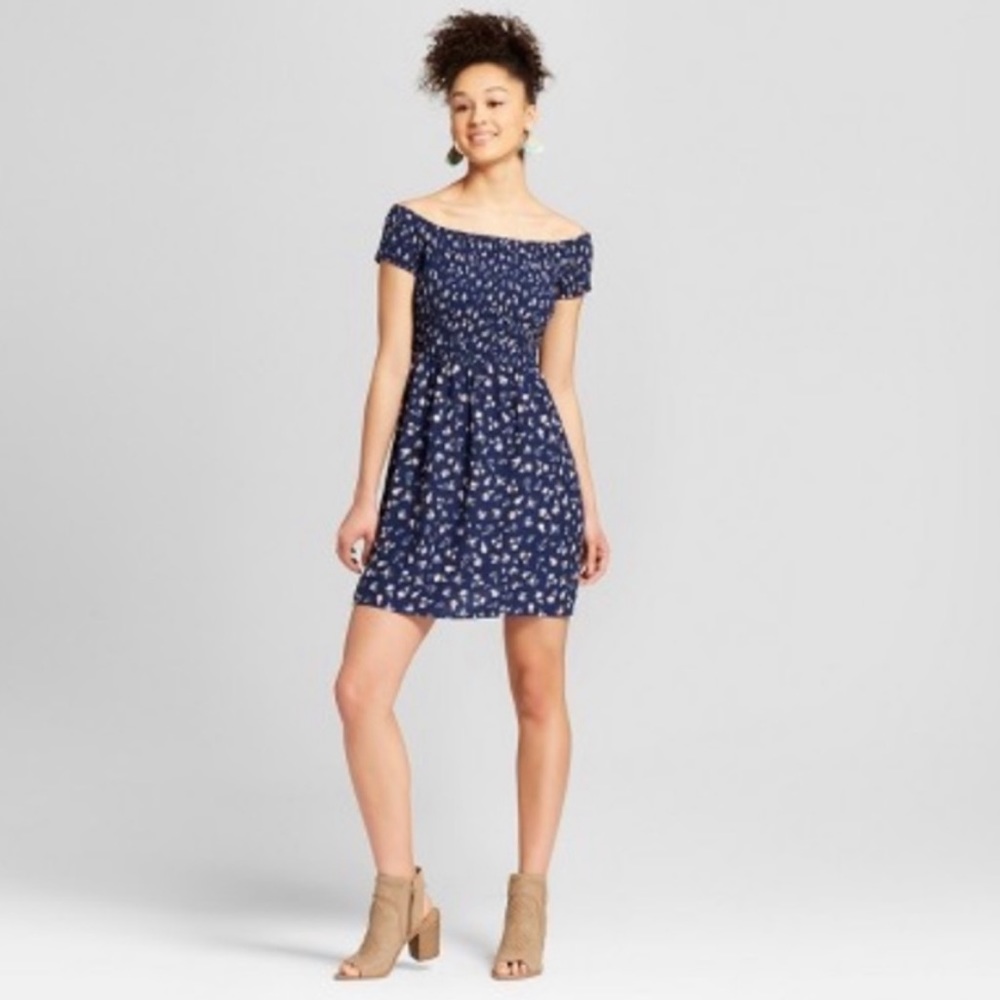 Mossimo Off the Shoulder Smocked Floral Dress